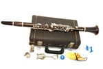 Clarinet Wood Fontaine Couesnon 7161, Mouthpiece Is Selmer Goldentone 3. Fixed Price $165.00.