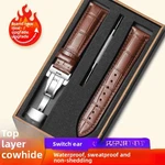 Double-side Genuine Leather Watch Strap Quick Release Band 12-24MM With Wood Box. Fixed Price $25.16.