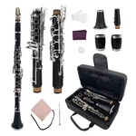Advance Clarinet Ebonite Wood Nickel Plated Keys 2 Barrels Case. Fixed Price $159.00.