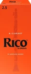 Rico By D'addario Bb Clarinet Reeds Unfiled - 25 Per Box. Fixed Price $55.99.