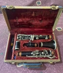 Vintage Carl Fisher Artist Clarinet W/buffet Crown Mouthpiece. Fixed Price $149.00.