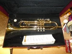Holton T602 Usa Trumpet With 7C Mouthpiece And Hardshell Case. Fixed Price $185.00.