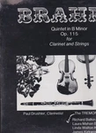 Brahms Quintet Minor OP.115 For Clarinet And Strings Lp Sealed.. Fixed Price $12.50.