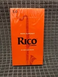 Pack Of D'addario REA2530 Rico Bass Clarinet Reeds - 3.0 New, Sealed. Fixed Price $97.99.