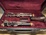 Backun Protege Cocobolo Wood & Silver Keys Bb Clarinet. Fixed Price $1475.00.