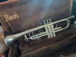 Bach Stradivarius LR180S37 Silver Trumpet Bb With Original Case. Fixed Price $3000.00.