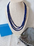 Jay King Lapis Strand Necklace, S.silver, 18" W/3'"EXTENDER. Fixed Price $59.00.