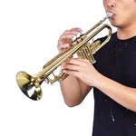 Lade Beginner Bb Flat Brass Trumpet Set Anti-rust W/ Cleaning Kit And Carry Bag. Fixed Price $129.03.