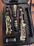 Allora Professional Clarinet Silver Plated With Red Case. Fixed Price $1100.00.