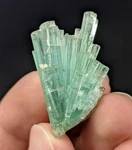9-GRAMS Bluish-green Tourmaline Spray Shape Crystal Cluster From Afghanistan.. Fixed Price $80.00.