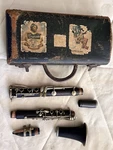Evette & Schaeffer Buffet Crampon Clarinet K2189 W/case Grenadilla Wood Paris. Fixed Price $140.00.