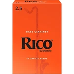 Rico Bass Clarinet Reeds, Box Of 10 Strength 2.5. Fixed Price $35.99.