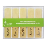 10PCS Lade E-flat Alto Saxophone Reed With Transparent Case Strength 2.5 Yellow. Fixed Price $11.00.