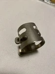 Vintage Ss Steel Finish Triple Band Clarinet Or Small Alto Sax Mp Ligature. Fixed Price $95.00.