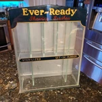Ever-ready Shaving Brushes Glass & Wood Countertop Display Case Made Usa. Fixed Price $324.95.