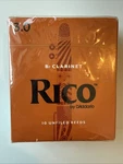 Rico By Addario RCA1030 Strength 3.0 Bb Flat Clarinet Unfiled Reeds. Fixed Price $13.86.