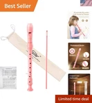 Soprano Recorder Instrument For Kids Beginners, German Fingering Key With C.... Fixed Price $21.54.