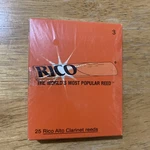 Rico Alto Clarinet (25 Reeds) Size 3 Unopened Box. Fixed Price $17.95.