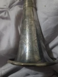 Vintage Metal Clarinet Musical Instrument W/case Bettony Cadet. Fixed Price $1500.00.