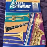 Accent Achievement, Bk 1 : B-flat Bass Clarinet, Book And Online.... Fixed Price $5.80.