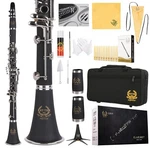 Rhythm Bb Clarinet 17 Nickel Keys Woodwind Band Orchestra Musical Instrument.... Fixed Price $164.26.