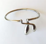 Artisan Handcrafted Woodwind Bracelet Made From Real German Silver Clarinet Keys. Fixed Price $30.00.