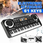 61 Electric Digital Piano Kids Beginner Player + Mic Portable Music Keyboard. Fixed Price $26.21.