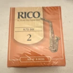 Rico Alto Saxophone Reeds Strength Box Of Wood Orange Unfinished RJA1020. Fixed Price $22.00.