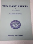 Walter Skolnik Ten Easy Pieces Two Flat Clarinets Sheet Music Boosey & Hawkes. Fixed Price $8.00.