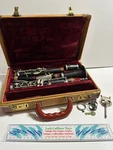 Vintage Andre Chabot Wood Clarinet Complete Carry Case Made France. Fixed Price $59.96.