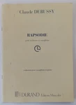 Rapsodie Pour Orchestre Et Saxophone Piano By Claude Debussy (durand). Fixed Price $24.95.