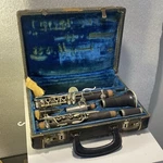 Martin Freres Lamonte Paris Grenadilla Wood Clarinet #2 The Blue Velvet Cased. Fixed Price $72.00.
