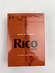 Rico By D'addario Bass Clarinet Reeds, Strength 2.5, Pack, REA1025. Fixed Price $29.95.