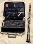 Conn Clarinet Black Plastic With Case, Mouthpiece, Reed, Ligature. Fixed Price $52.50.
