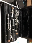 A5 Vintage Selmer Bundy Resonite Black Clarinet W/ Case. Fixed Price $100.00.