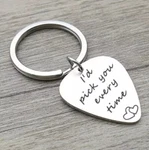 I'd Pick You Every Time - Guitar Lover Keychain Great Gift. Fixed Price $13.99.