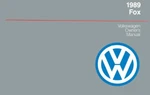1989 Volkswagen Fox Owner's Manual. Fixed Price $46.50.