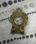 Vintage Toujours Moi Corday Le Clock Solid Creme Perfume Gold Tone Case. Fixed Price $49.00.