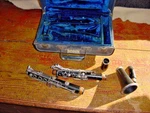 Vintage Mid Century Boosey And Hawks Edgeware Clarinet Hard Rubber London Ny. Fixed Price $186.75.