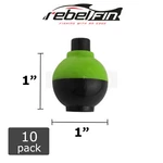 10-PACK 1" Inch Green & Black Fishing Bobbers Great For Reeds Dark Grass. Fixed Price $11.99.