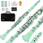 Eastrock Bb Flat Clarinet - Nickel Keys, Green, Beginner Student. Fixed Price $99.00.
