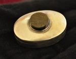 Artisan Mexican Sterling Pill Box - Flat Top Black Onyx Pachuca 925 Vintage. Fixed Price $90.00.
