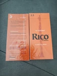 Rico Bb Clarinet Reeds, Box Of 25 Strength 2.5. Fixed Price $45.99.