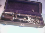Late 1800'S F.barbier, Paris 2PART Clarinet With Case. Fixed Price $160.00.