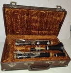 Henkin Clarinet With Original Crushed Velvet Case Accessories Vintage. Fixed Price $50.00.