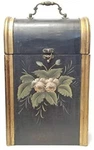 Hand Painted Wooden Fluer 2 Bottle Wine Holder Case. Fixed Price $40.00.