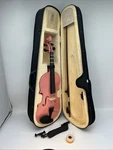Mendini By Cecilio 1/2 Pink Violin Outfit - Case/bow/rosin Missing String. Fixed Price $42.99.