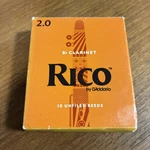 D'addario Rico RCA1020 Bb Clarinet Reed 8-PACK, Strength 2.0. Fixed Price $14.99.
