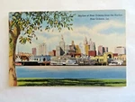 Vintage Linen Postcard Skyline From The Harbor New Orleans La Unposted #11915. Fixed Price $5.25.