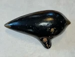 Ewa Ocarina C13 Austria Black Antique Gold Hand Painted Clay Flute 9. Fixed Price $29.99.